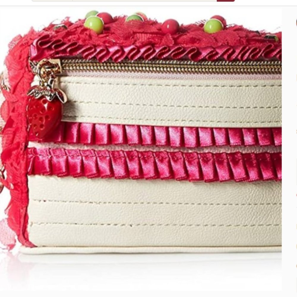 Betsey Johnson LETS EAT CAKE WRISTLET-COLLECTIBLE - Picture 3 of 9